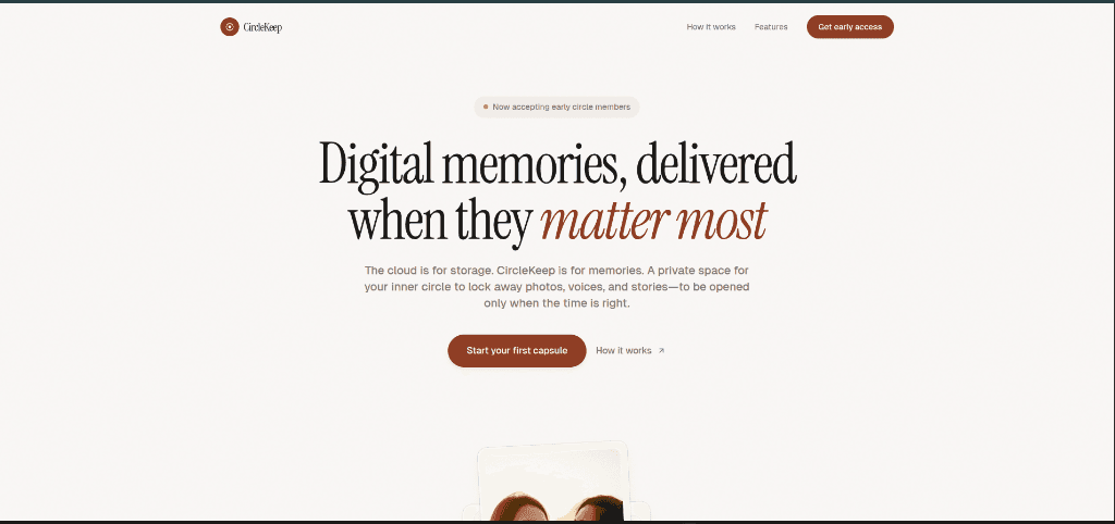 CircleKeep – Digital Memory Capsules